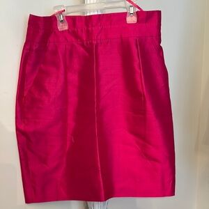 Kate Spade New York skirt the rules size 12 bright pink silk lined no flaws
